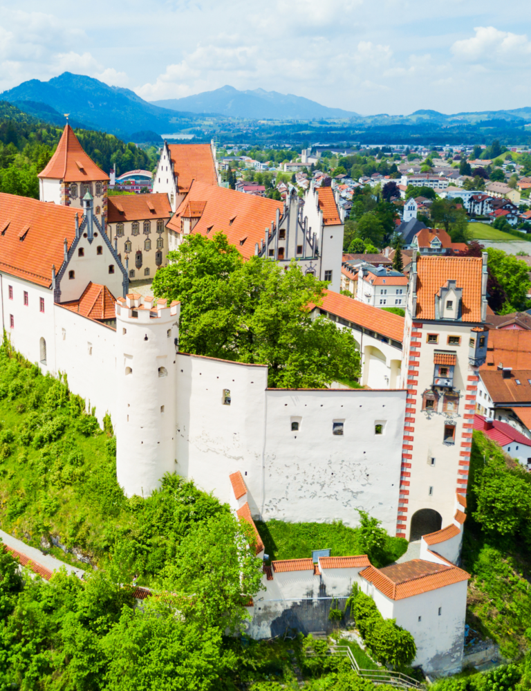 Das Hoheschloss zu Füssen, ganz nahe bei der Casa Füssen