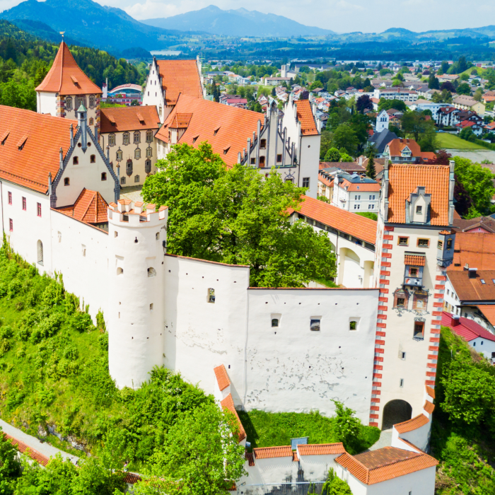 Das Hoheschloss zu Füssen, ganz nahe bei der Casa Füssen